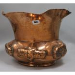 An Arts and Crafts copper jardiniere