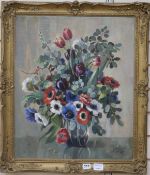 A. Nikolskyoil on canvasStill life of flowerssigned and dated 196960 x 49.5cm.