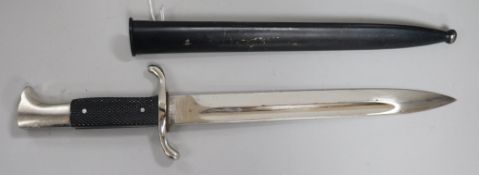 A World War II German Firemans bayonet