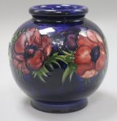 A Moorcroft 'blue anemones' vase