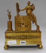 A Second Empire ormolu mantel clock