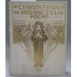 Christina Rossetti poems, illustrated by Florence Harrison, one colour plate lacking