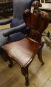 Mahogany hall chair