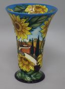 A Moorcroft 'sunflowers' vase