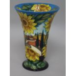 A Moorcroft 'sunflowers' vase