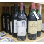 Two bottles of red Chateau Leouille Poytevne, St Julien 1977 and bottle of Chateau Lascombes,