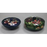 Two Moorcroft lidded jars