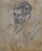 T.R.Pencil figurative sketchPortrait of a gentleman possibly Leonard Wolfe24 x 20cm.