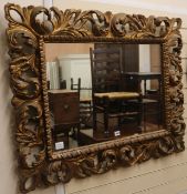 A Florentine style gilt wall mirror W.107cm