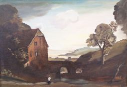 Oil on canvas, Rural scene, Padwick