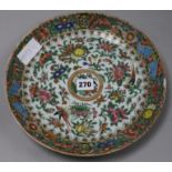 A Chinese enamel dish