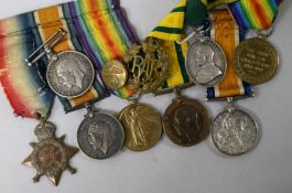 Eight WWI medals