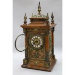A 19th century American eight day mantel clock