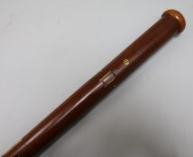 A Victorian brass mounted mahogany pace stick