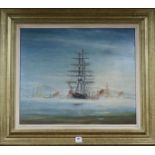 D. S. Swanoil on boardShipping in harboursigned and dated 196824.5 x 29.5in.