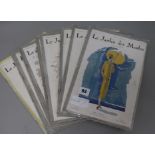 A complete set of Le Jardin Des Modes from January 1925 to December 1925