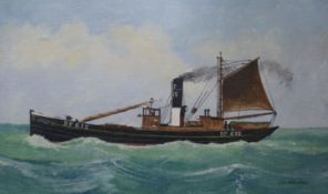 J D Johnstonoil on boardThe Banff, steam drifter Concordia BF61510.25 x 16.5in.