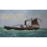 J D Johnstonoil on boardThe Banff, steam drifter Concordia BF61510.25 x 16.5in.