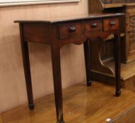 A Georgian mahogany lowboy W.76cm