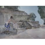 William Russell Flint, Isabella of Lucenay, lithograph, signed in pencil, 20.5 x 27ins