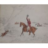 Henry Alken Jnr (1810-1894)set of four pencil and watercolour drawingsHunting scenes9.5 x 11in.
