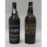Two bottles of vintage port