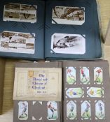 Assorted postcards and cigarette cards