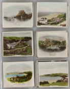 Seven small albums of cigarette cards, mixed full, part and composite sets, some early, including: