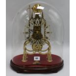 A 19th century skeleton clock