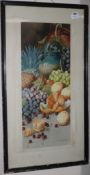 Giovanni BarbarowatercolourStill life of fruitsigned73 x 29cm