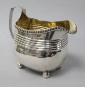 A George III silver cream jug, London, 1809.