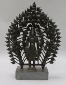 A bronze Hindu deity