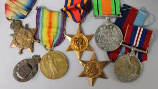 A WWII medal group of four and two WWII medals