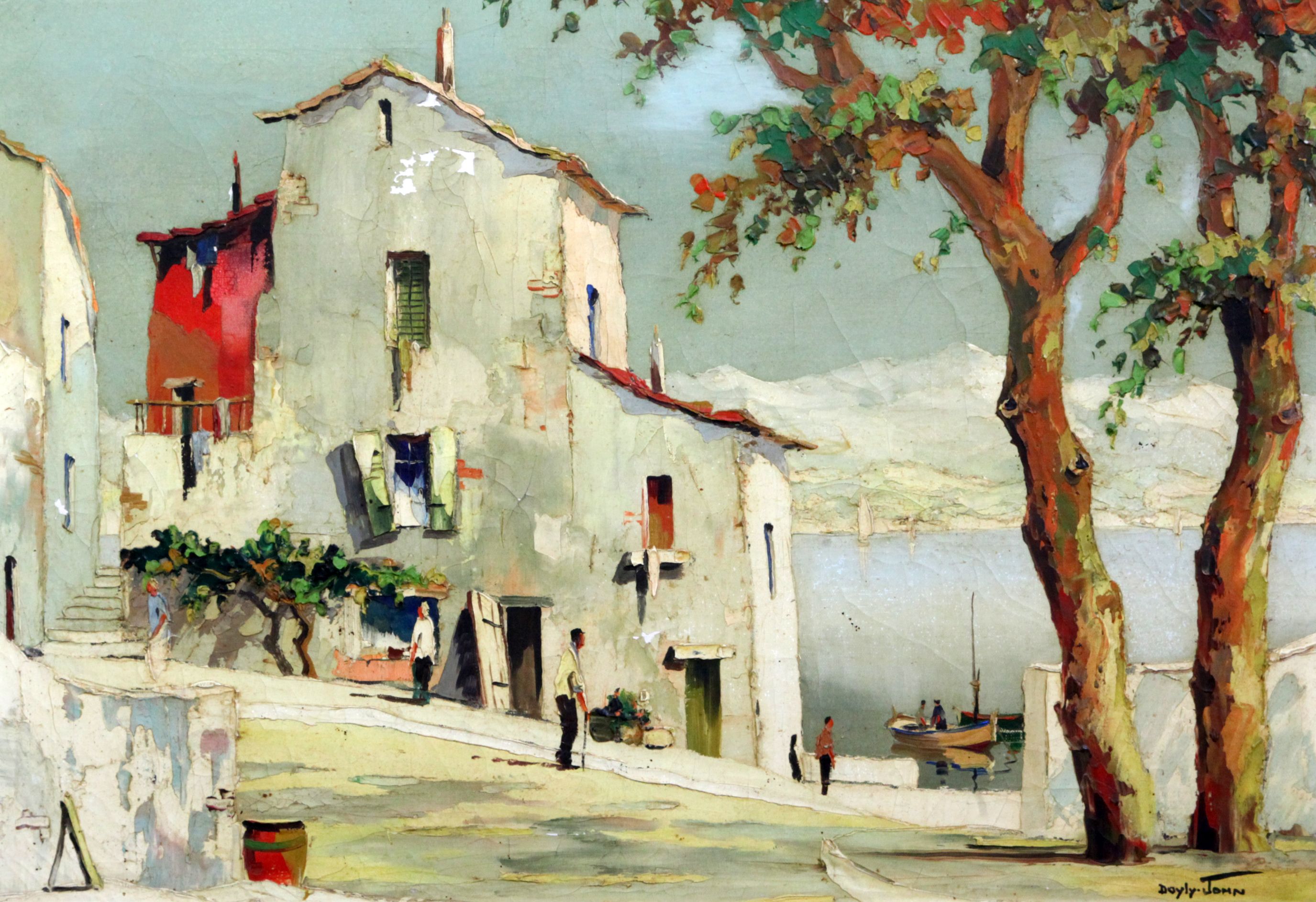 § Cecil Rochfort D'Oyly John (1906-1993)oil on canvasTown on the French Rivierasigned18 x 26in.