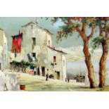 § Cecil Rochfort D'Oyly John (1906-1993)oil on canvasTown on the French Rivierasigned18 x 26in.