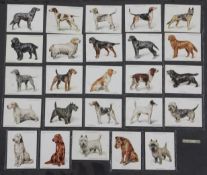 Four folio albums of cigarette cards on the theme of Wildlife, Dogs, etc., mainly full sets,