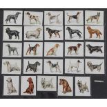 Four folio albums of cigarette cards on the theme of Wildlife, Dogs, etc., mainly full sets,