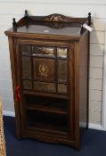 A Victorian rosewood music cabinet H.102cm