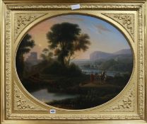 A classical landscape oil, 22.5 x 28ins