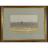 Alfred Richard Mitchell (1888-1972)watercolour,Shipping off the coast,signed,7.25 x 11in.