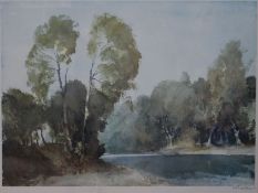 William Russell Flintlimited edition printRiver landscapesigned in pencil20 x 27in.