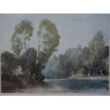 William Russell Flintlimited edition printRiver landscapesigned in pencil20 x 27in.