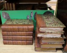French literature- 3 part sets of bindings, including Victor Hugo