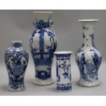 Four late 19th century Chinese vases