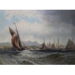 Late 19th century English Schooloil on canvasFishing boat leaving harbour9 x 12in.