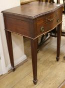 A 1930's oak canteen table