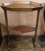 A 19th century mahogany occasional table, W.53cm