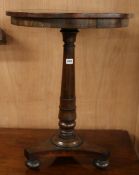 An early Victorian rosewood occasional table, W.57cm