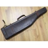 A leather gun case