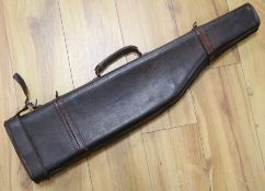 A leather gun case